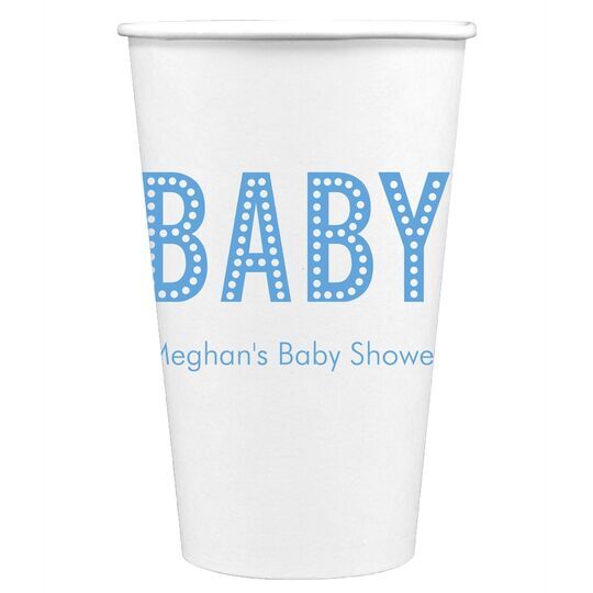 Polka Dot Baby Paper Coffee Cups